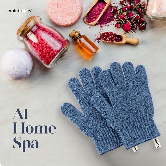 MainBasics Deep Cleansing Exfoliating Bath Gloves - Image 5