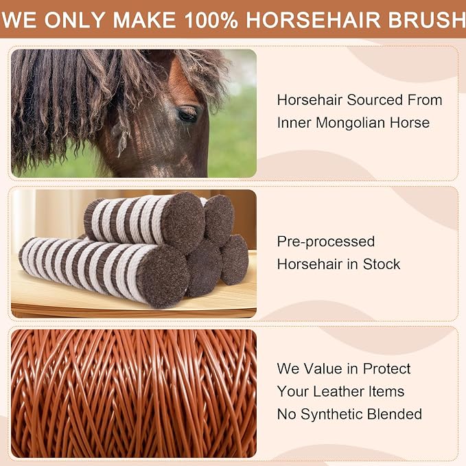 100% Horsehair Upholstery Brush - Image 2