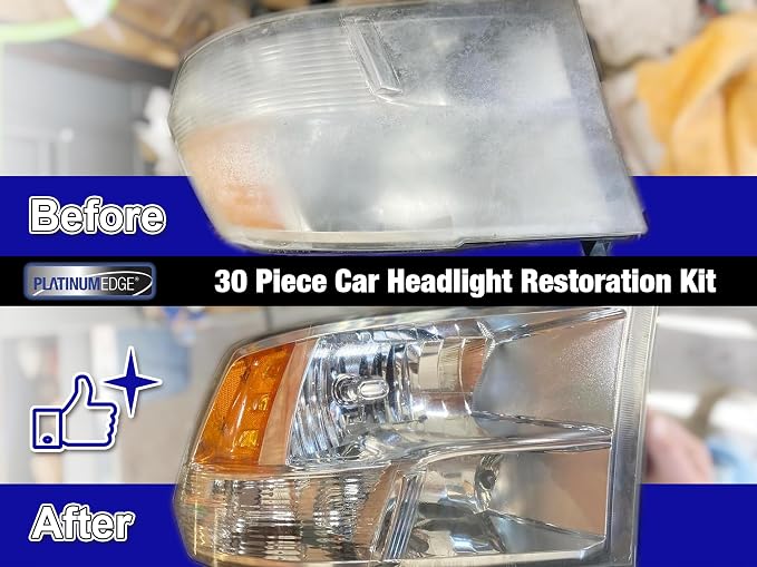 PLATINUMEDGE Car Headlight Restoration Kit, 3 inch Car Headlights Lens - Image 8