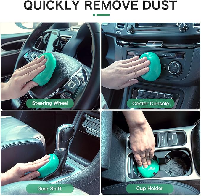 TICARVE 2Pack Cleaning Gel for Car Detailing Vent Cleaner Cleaning Putty Gel - Image 3