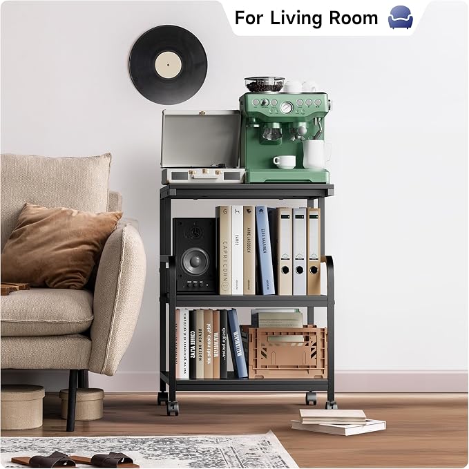 Printer Stand, 20×16×28'' Metal Printer Table - Image 3