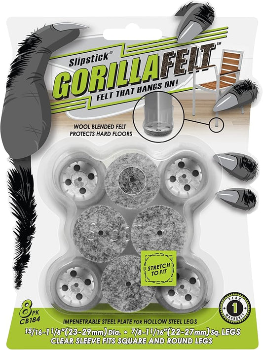 Slipstick GorillaFelt Chair Leg Floor Protectors by Slipstick