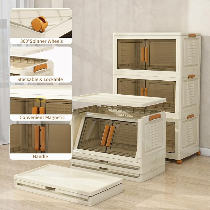 Plastic Stackable Storage Bins - Image 3