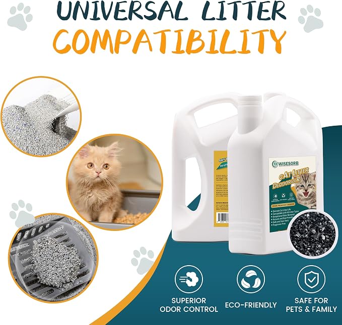 Cat Litter Deodorizer - 4Lb Activated Carbon Litter Box Odor Eliminator - Image 5