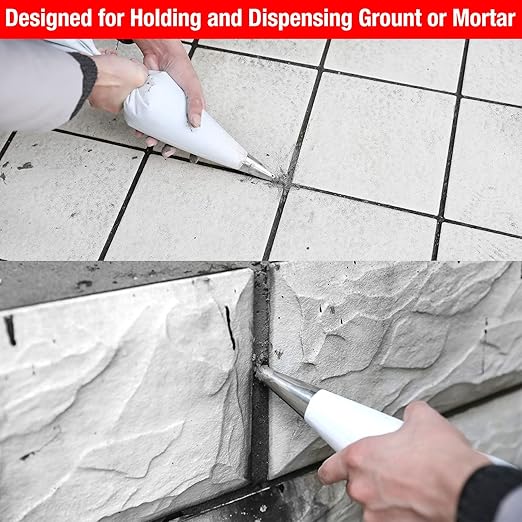 Goldblatt 4 Pieces Tile Grout Masonry Mortar Bag Set, Includes 3 Pieces Tear - Image 4