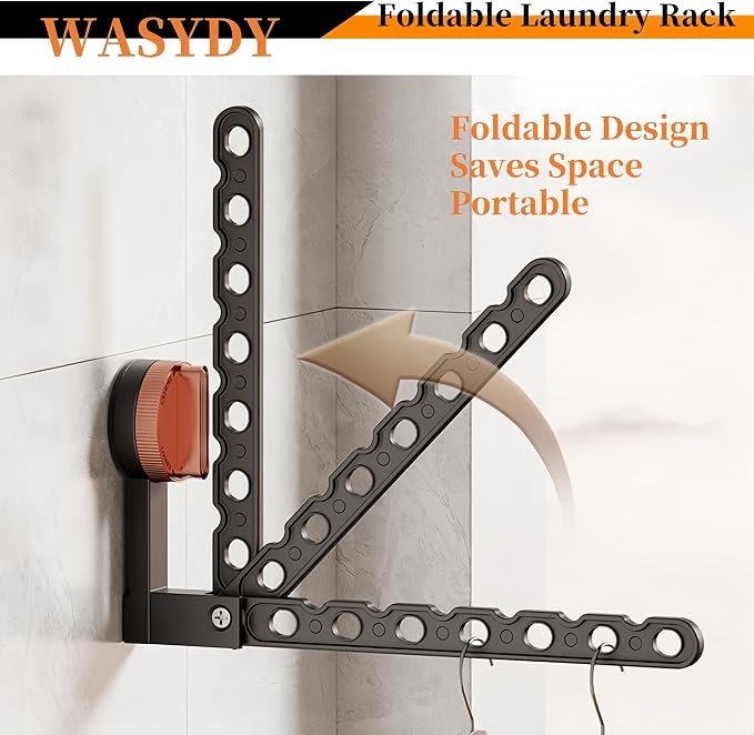 Wall Mounted Clothes Drying Rack, Laundry Dryer Hanger - Image 7