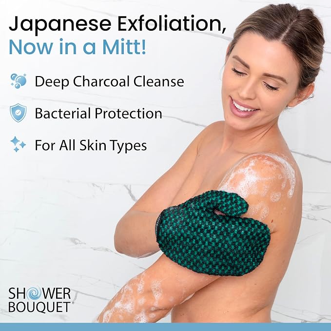 Japanese Exfoliating Mitt for Shower - Image 2