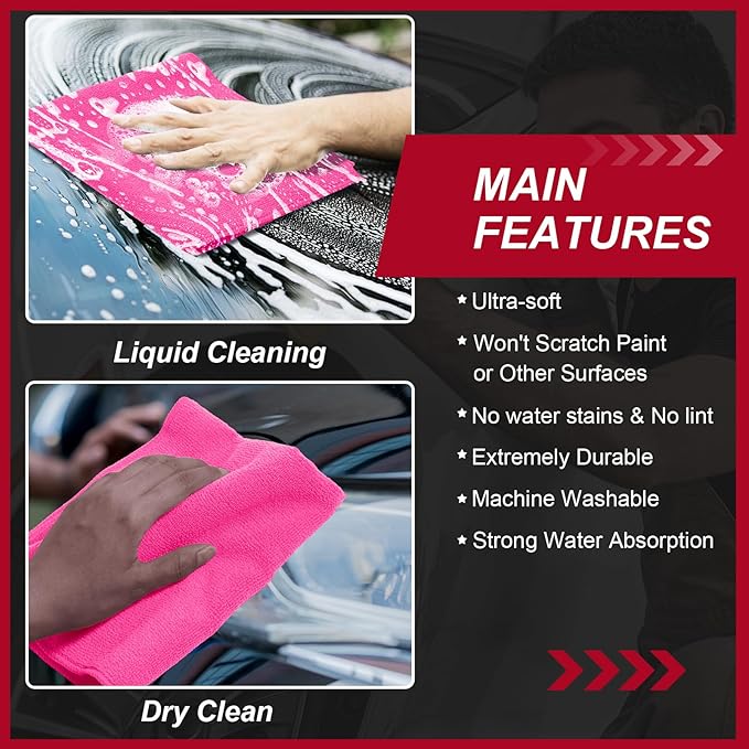 200 Pcs Microfiber Cleaning Cloth 16x16 Inch Microfiber Towels - Image 5