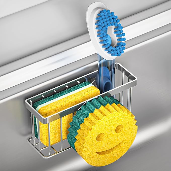 Sponge Holder Smiley Face, Sink Caddy by MURLONG