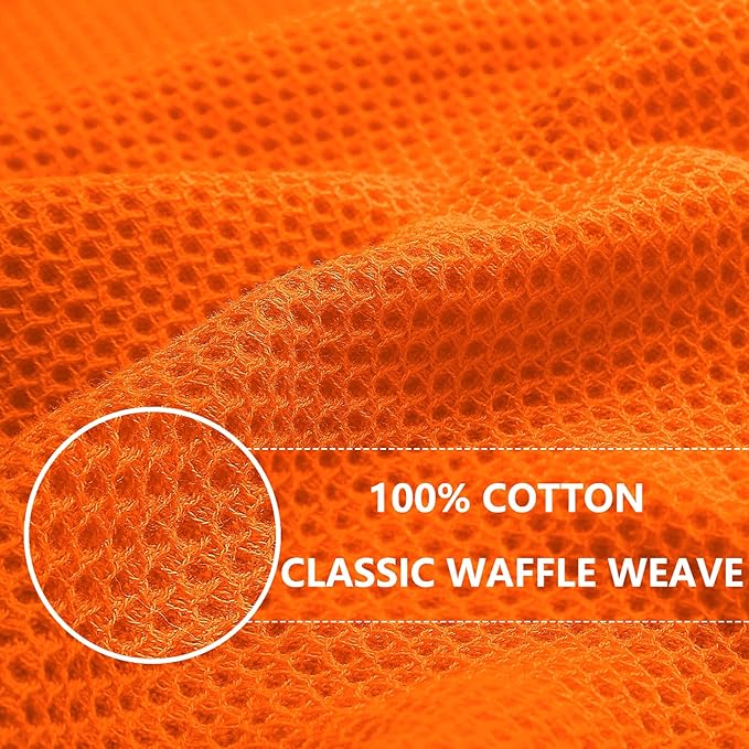 Homaxy 100% Cotton Waffle Weave Kitchen Dish Towels, Ultra Soft Absorbent Quick - Image 2