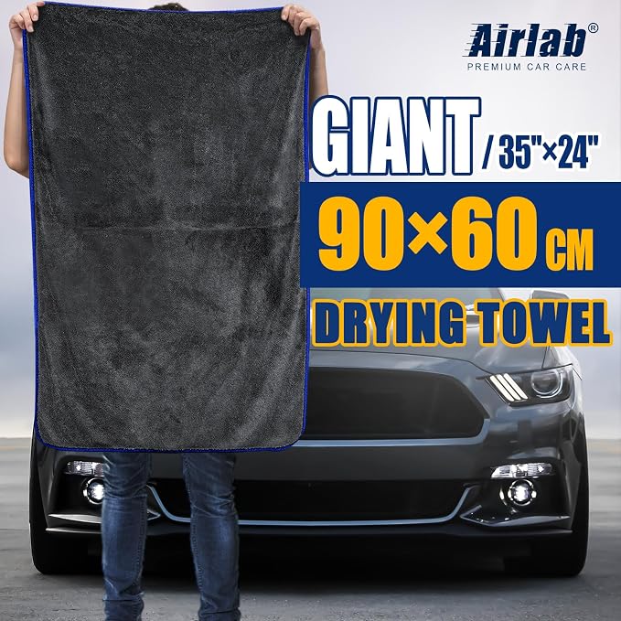 Airlab Microfiber Towels for Cars Wash Drying Extra Large Super Absorbent - Image 2