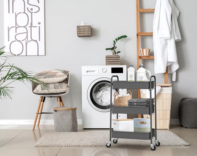 CAXXA 3-Tier Rolling Metal Storage Organizer - Image 5