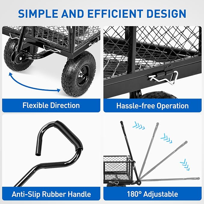 Yesker Steel Garden Carts - Image 4