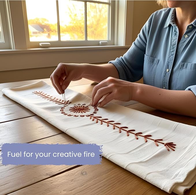 Flour Sack Towels| TeaTowel for Crafts| Kitchen Dish Cotton Blank Towel for - Image 8