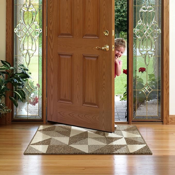 hicorfe Indoor Doormat, Low-Profile Absorbent Resist Dirt Entryway Doormat - Image 7