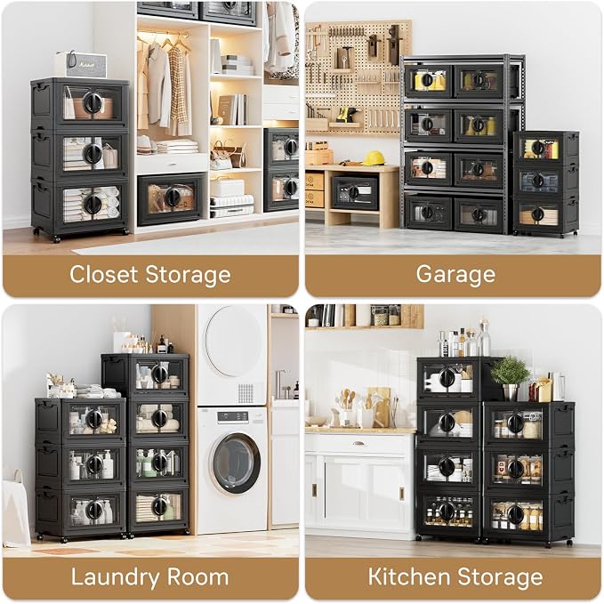 JEKO&JEKO 332Qt Lockable Stackable Storage Bins - Image 6