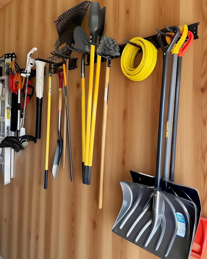 64 inches Garage Tool Organizer Wall Mount, Heavy Duty Garden Tool Organizer - Image 6