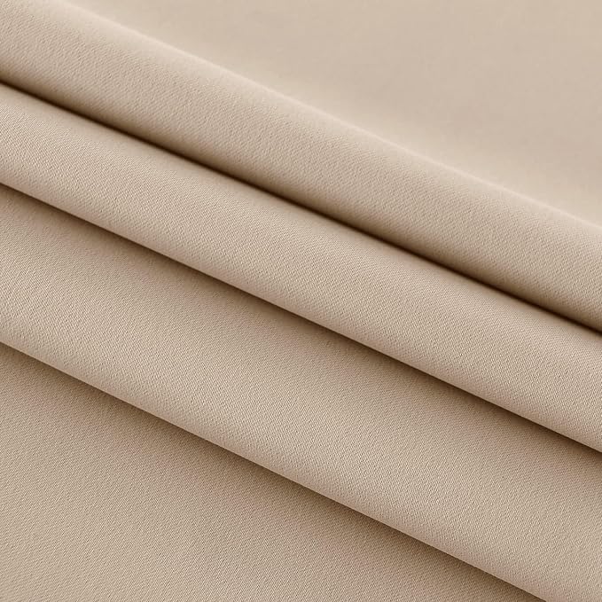 DWCN French Door Curtains – Rod Pocket Thermal Blackout Curtain - Image 5