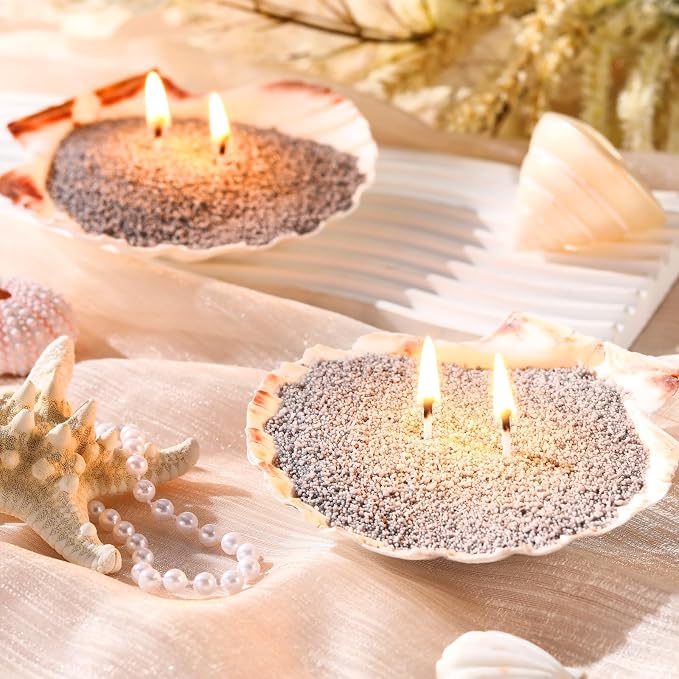 MTLEE Candle Sand 3.3 lb DIY Pearled Candle Making Kit Included 20 Pcs Wicks - Image 2