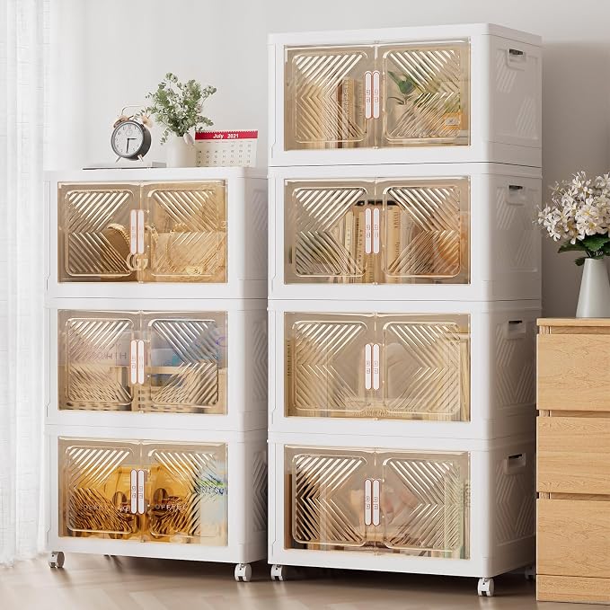 Storage Bins with Lid 120QT, Stackable Storage Containers with Wheels and - Image 7