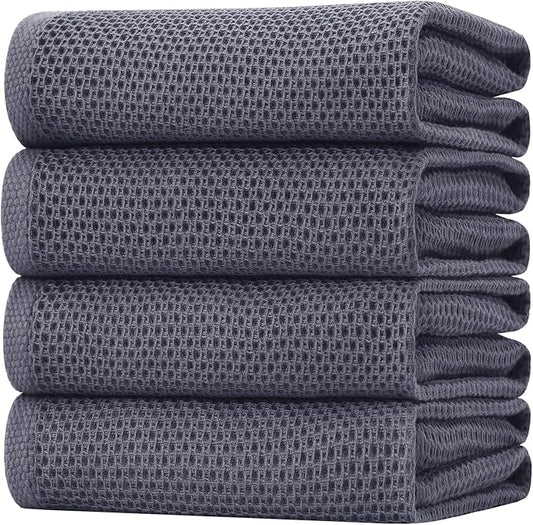 Homaxy 100% Cotton Oversized Waffle Weave Kitchen Dish Towels, Ultra Soft by Homaxy