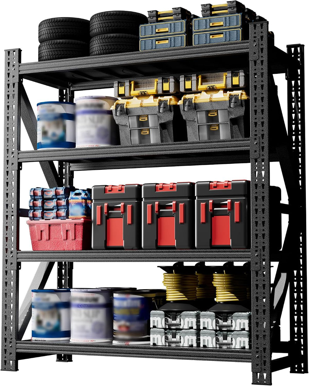 Heavy Duty Garage Shelving, Metal Storage Shelves, 5000 LBS