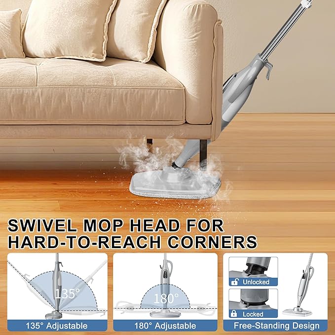 Steam Mop, 11-in-1 Powerful Handheld Steam Cleaner - Image 7