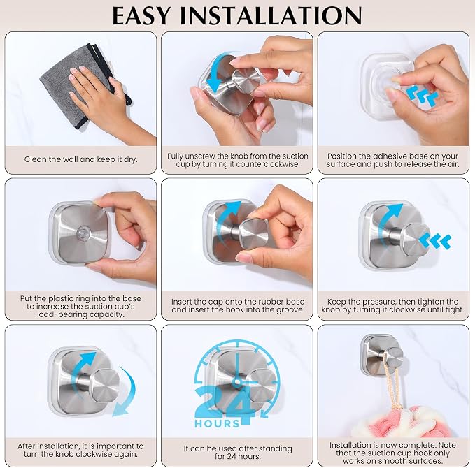 Suction Cup Hooks for Shower - Image 6