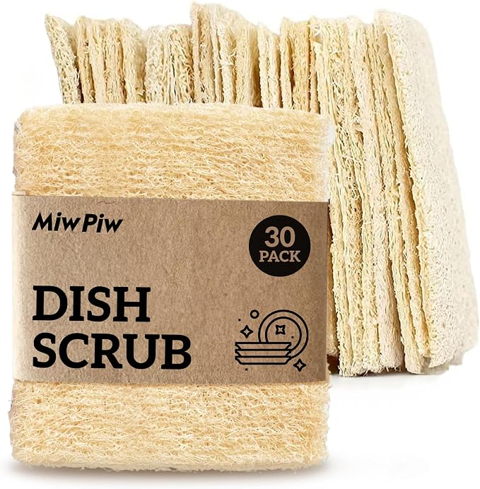 Natural Loofah Dish Sponge Multipurpose Dish Sponges by MiwPiw
