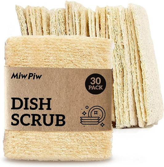Natural Loofah Dish Sponge Multipurpose Dish Sponges by MiwPiw