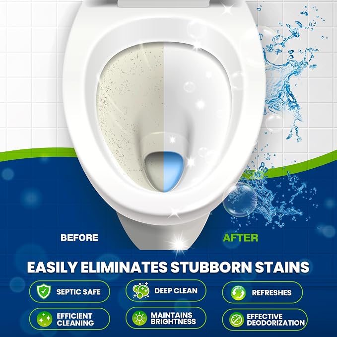 True Fresh Toilet Bowl Cleaner Tablets 24 Pack – Deodorizer & Septic Safe – - Image 4