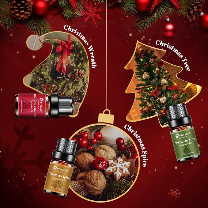 Essential Oils Set, Jingle Bells, Christmas Wreath, Christmas Tree, Christmas - Image 4