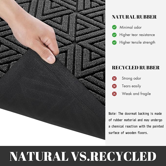 Yimobra Large Door Mat 47x24, All-Weather Waterproof Non-Slip Welcome Matt - Image 5