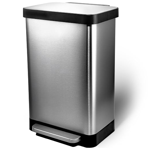Hefty Stainless Steel Step Trash Cans - Image 2
