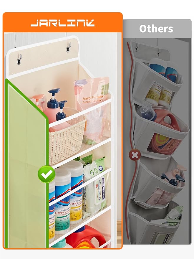 JARLINK Toy Stuffed Animal Storage, Over The Door Organizer W/Clear View Windows - Image 5