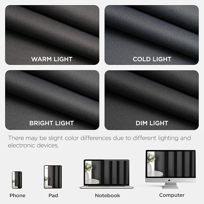 Joydeco Blackout Door Curtain for Doorway Privacy 78 Inches Long, Grommet - Image 8