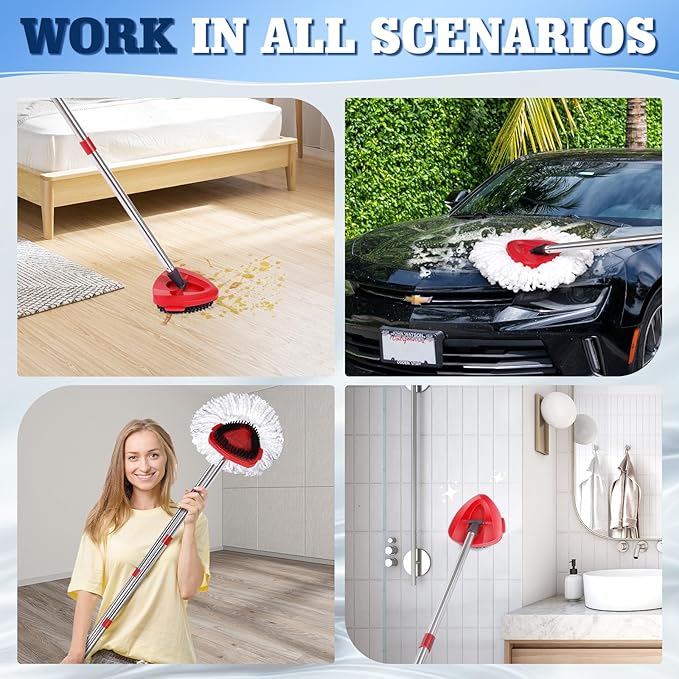 6 Pack Mop Replacement Heads Compatible - Image 6