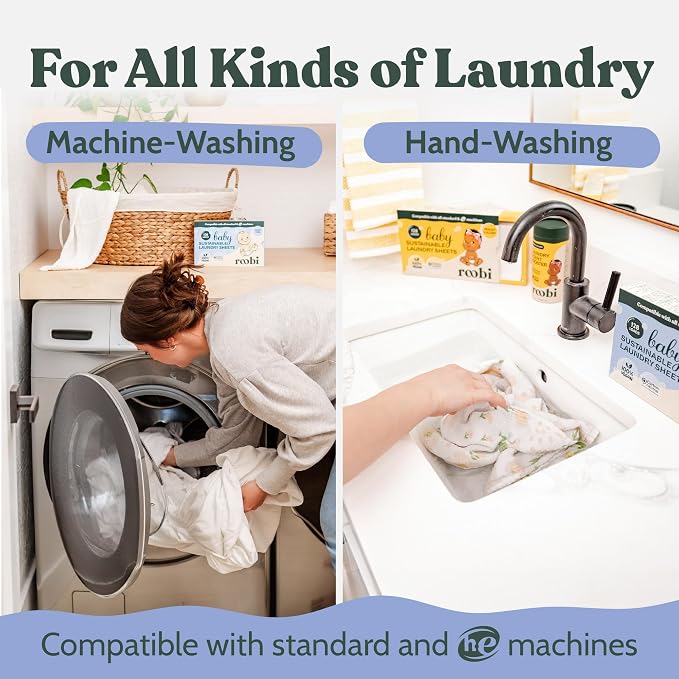 Roobi Baby Laundry Detergent Sheets. Specially Formulated - Image 8