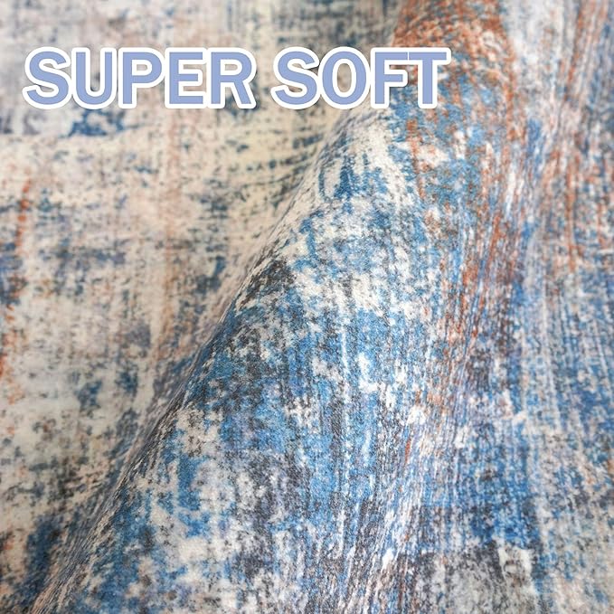IOHOUZE Abstract Runner Rug 2x6 Ft Washable Runners - Image 6