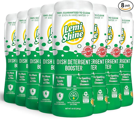 Lemi Shine Dish Detergent Booster, Hard Water Stain Remover by LemiShine