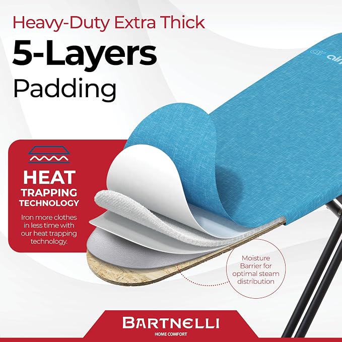 Bartnelli Next-Generation Innovative Wooden Top Ironing Board, - Image 3