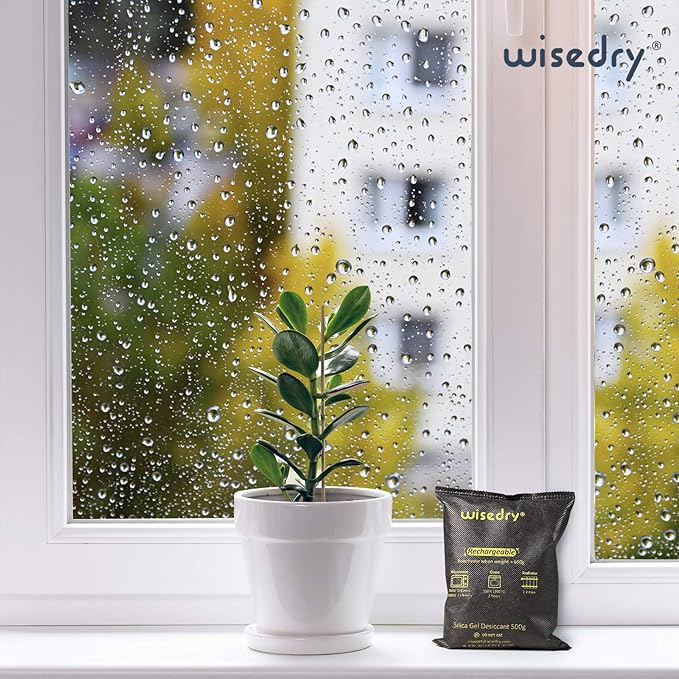 wisedry 4 x 500 Grams Rechargeable Silica Gel Car Dehumidifier, Microwave Fast - Image 6