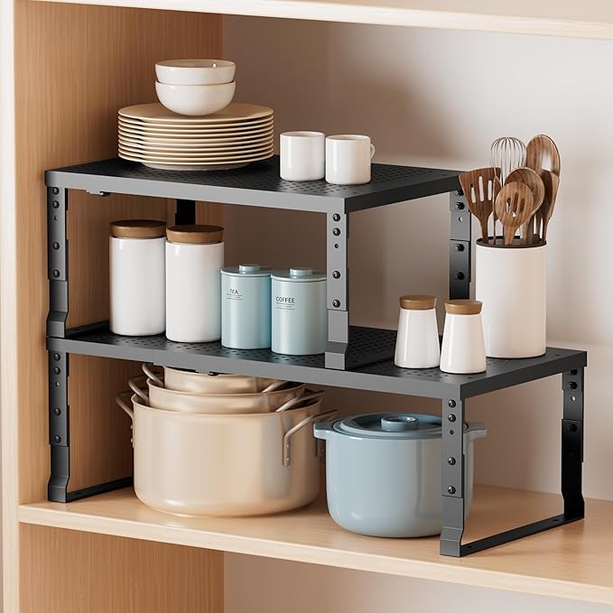 Metal Stackable Expandable Storage Shelf - Image 5