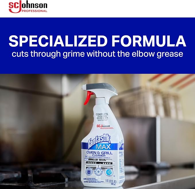 SC Johnson Professional Fantastik Max Oven & Grill Cleaner Spray, Cleans Inside - Image 4