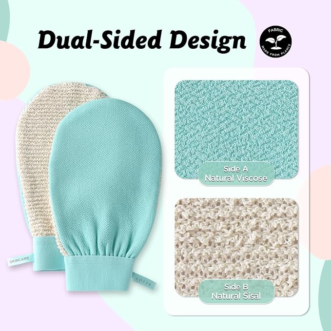 LOTTA Dual-Sided Exfoliating Gloves - Image 3