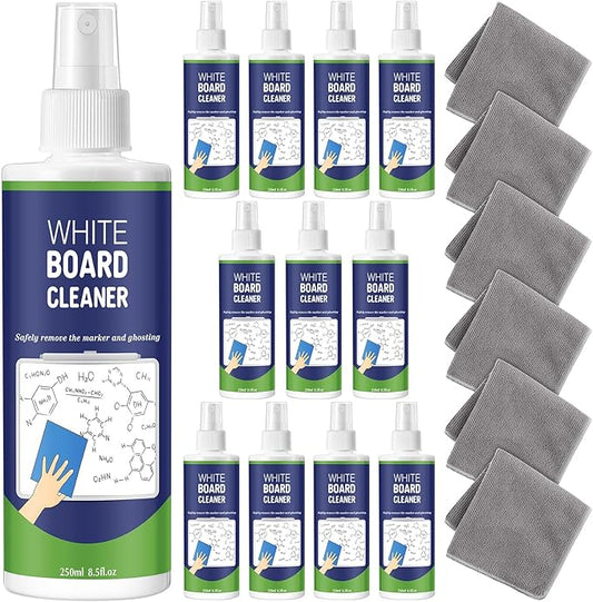 12 Pack Whiteboard Cleaner Spray 8.5oz Dry Erase Board Cleaner by Dansib