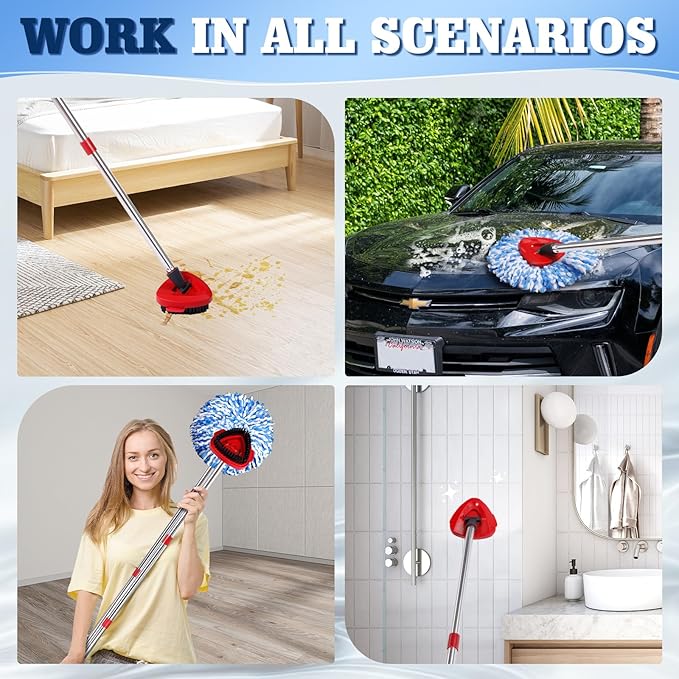 4 Pack Spin Mop Replacements Head Compatible - Image 6