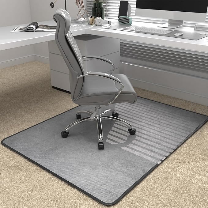 Heavy Duty Office Chair Mat for Carpet and Hardwood Floor Bohemian Desk Chair by PlacootChairMat