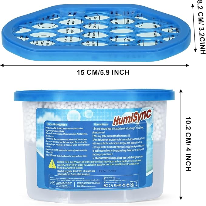 Moisture Absorbers 6 Pack, Portable Humidity Absorber Boxes - Image 8