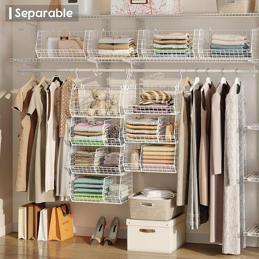 5 Tier Extra Large Closet Hanging Shelves - Image 2